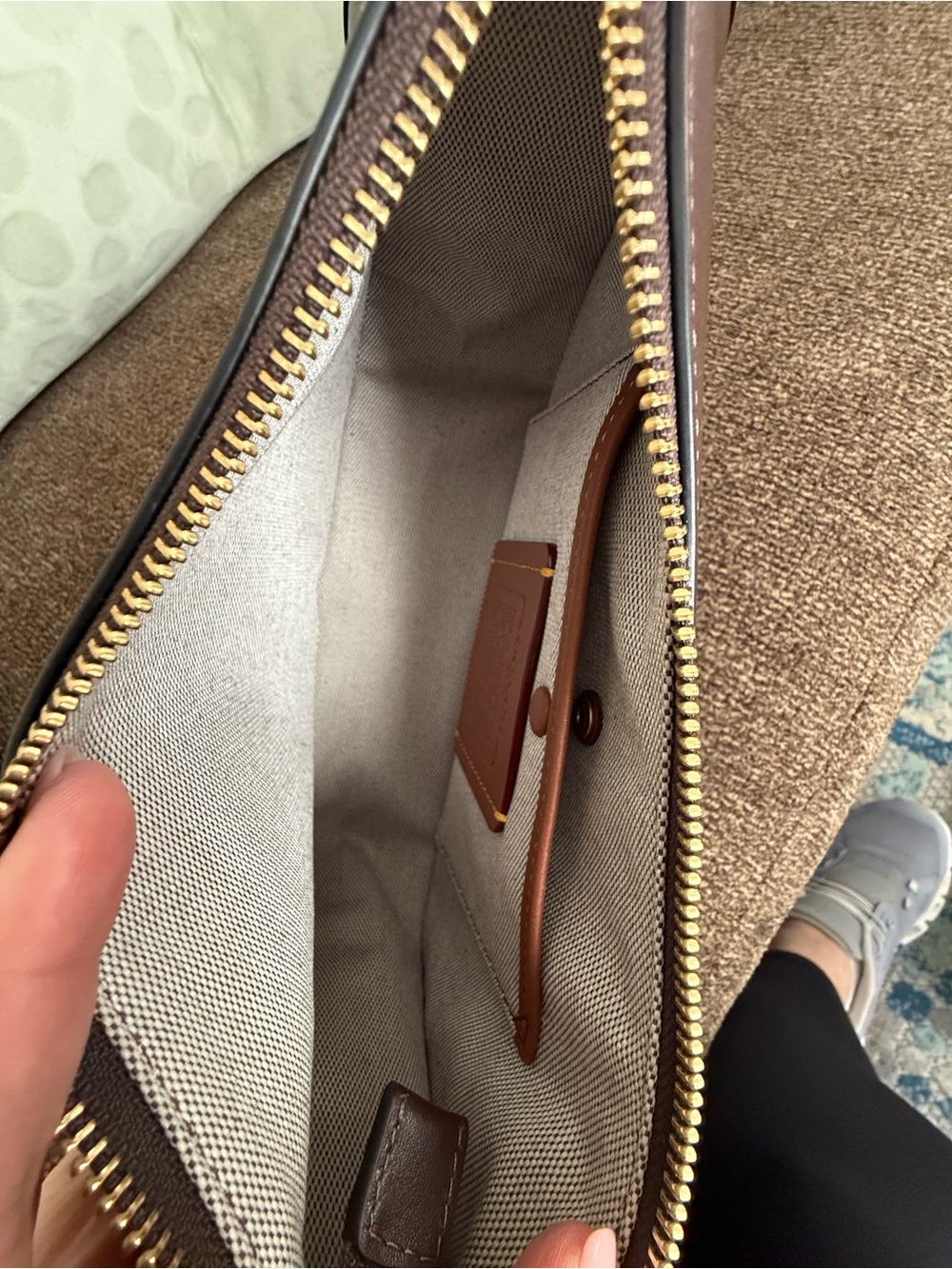 Coach Waverly bag, Leather, Maple, EUC! - Picture 3 of 8